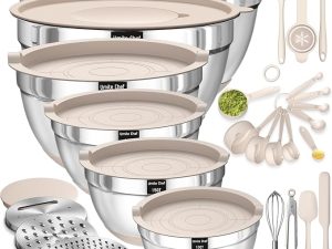 Mixing Bowls with Airtight Lids Set